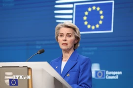 Chủ tịch Ủy ban châu Âu Ursula von der Leyen. (Nguồn: THX/TTXVN)