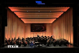 Chương trình hòa nhạc đặc biệt “Khát vọng mùa Xuân” chào mừng Đại hội đại biểu toàn quốc lần thứ XIV của Đảng và hướng tới Kỷ niệm 96 năm Ngày thành lập Đảng Cộng sản Việt Nam (3/2/1930-3/2/2026). (Nguồn: TTXVN phát)