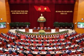 Phiên khai mạc Hội nghị lần thứ 14 Ban Chấp hành Trung ương Đảng khóa XIII. (Ảnh: Lâm Khánh/TTXVN)