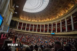 Quang cảnh một phiên họp Quốc hội Pháp ở Paris. (Ảnh: THX/TTXVN)