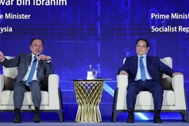 Sáng 28/5, tại Kuala Lumpur, Malaysia, Thủ tướng Phạm Minh Chính dự và phát biểu tại Phiên thảo luận “Lưới thông minh kết nối thông qua hợp tác tự chủ AI” trong khuôn khô Diễn đàn Kinh tế ASEAN - Hội đồng Hợp tác Vùng Vịnh (ASEAN - GCC) năm 2025. (Ảnh: Dương Giang/TTXVN)