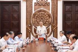 Ngày 13/5/2026, tại Hà Nội, Tổng Bí thư, Chủ tịch nước Tô Lâm chủ trì buổi làm việc với một số bộ, ban, ngành, cơ quan về tổ chức, hoạt động của Ban Chỉ đạo Trung ương về hoàn thiện thể chế, pháp luật và Ban Chỉ đạo Cải cách tư pháp Trung ương. (Ảnh: Thống Nhất/TTXVN)