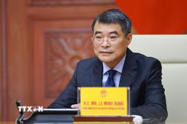 Chiều 15/4/2026, tại Trụ sở Chính phủ, Thủ tướng Lê Minh Hưng dự và phát biểu tại Hội nghị Thượng đỉnh trực tuyến Cộng đồng phát thải ròng bằng 0 châu Á (AZEC) mở rộng về tự chủ năng lượng, do Thủ tướng Nhật Bản Takaichi Sanae chủ trì. (Ảnh: Dương Giang/TTXVN)