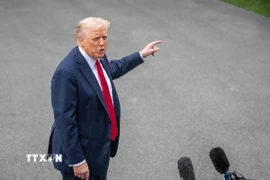 Tổng thống Mỹ Donald Trump phát biểu với báo giới tại Nhà Trắng ngày 30/9. (Nguồn THX/TTXVN)