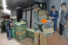 Nhiều hàng hóa vi phạm bị lực lượng chức năng phát hiện, tạm giữ. (Nguồn: Chi cục Quản lý thị trường thành phố Hà Nội)