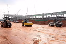 Dự án thu hồi đất, bồi thường, hỗ trợ tái định cư, Dự án Cảng hàng không quốc tế Long Thành được Quốc hội thông qua năm 2017, có tổng mức đầu tư gần 23.000 tỷ đồng. (Ảnh: Quốc Khánh/TTXVN)