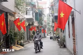Một tổ dân phố ở phường Phủ Lý (Ninh Bình). (Ảnh: Nguyễn Chinh/TTXVN)