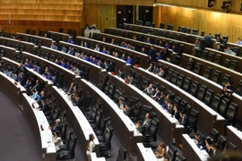 Quang cảnh phiên họp Hạ viện Thái Lan tại thủ đô Bangkok. (Ảnh: THX/TTXVN)