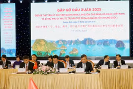 Quang cảnh cuộc gặp mặt. (Ảnh: Văn Đức/TTXVN)
