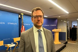 Ông Brian Eyler - nghiên cứu viên cao cấp, Giám đốc Chương trình Đông Nam Á thuộc Trung tâm Stimson. (Ảnh: Ngọc Quang/TTXVN)