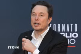 Tỷ phú Elon Musk tại một sự kiện ở Rome, Italy ngày 16/12/2023. (Ảnh: AFP/TTXVN)