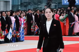 Bà Kim Yo-jong, em gái của nhà lãnh đạo Kim Jong Un. (Nguồn: Yonhap/TTXVN)