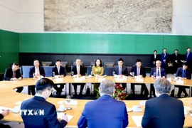 Phó Chủ tịch Quốc hội Đức Bodo Ramelow trong buổi tiếp Phó Chủ tịch nước Võ Thị Ánh Xuân ngày 2/7/2025 đã thông báo việc ông và Quốc hội Đức khởi động quá trình xin ý kiến các bên liên quan để tiến tới phê chuẩn EVIPA. (Nguồn: TTXVN phát)