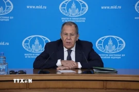 Ngoại trưởng Nga Sergey Lavrov. (Ảnh: Quang Vinh/TTXVN)