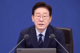 Tổng thống Hàn Quốc Lee Jae Myung phát biểu tại thủ đô Seoul. (Ảnh: Yonhap/TTXVN)