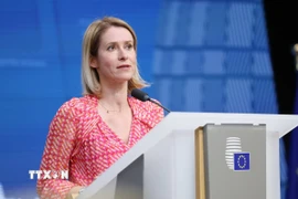 Đại diện cấp cao phụ trách an ninh và chính sách đối ngoại EU Kaja Kallas. (Nguồn: THX/TTXVN)