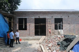 Ngôi nhà của hộ gia đình trong diện xóa nhà tạm được xây mới tại xã Phủ Thông. (Ảnh: Vũ Hoàng Giang/TTXVN)