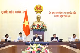 Chủ tịch Quốc hội Trần Thanh Mẫn phát biểu. (Ảnh: Doãn Tấn/TTXVN)