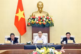 Chủ tịch Quốc hội Trần Thanh Mẫn phát biểu. (Ảnh: Doãn Tấn/TTXVN)