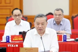 Tổng Bí thư Tô Lâm phát biểu. (Ảnh: Thống Nhất/TTXVN)