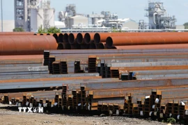 Thép được sản xuất tại Delta, British Columbia, Canada. (Nguồn: THX/TTXVN)