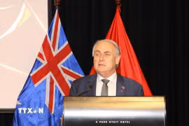 Bộ trưởng Thương mại và Du lịch Australia Don Farrell. (Ảnh: Văn Linh/TTXVN)