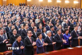 Phiên bế mạc kỳ họp thứ tư Ủy ban toàn quốc Hội nghị Chính trị Hiệp thương Nhân dân Toàn quốc Trung Quốc (Chính hiệp) khóa XIV tại Bắc Kinh sáng 11/3/2026. (Nguồn: THX/TTXVN)