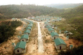 Khu tái định cư Raly-Rào (Quảng Trị) chỉ có 2 hộ dân đến ở, gây lãng phí lớn. (Ảnh: Nguyên Linh/TTXVN)