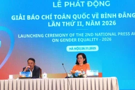 Trung ương Hội Liên hiệp Phụ nữ Việt Nam, Cơ quan Liên hợp quốc về Bình đẳng giới và Trao quyền cho Phụ nữ (UN Women) phối hợp với Hội Nhà báo Việt Nam tổ chức Lễ phát động Giải Báo chí toàn quốc về bình đẳng giới lần thứ II, năm 2026. (Nguồn: Báo Pháp luật Việt Nam)