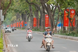 Đường phố Hà Nội. (Ảnh: Minh Quyết/TTXVN)