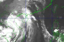 Hình ảnh mây vệ tinh của cơn bão. (Nguồn: Trung tâm Dự báo Khí tượng Thủy văn Quốc gia)