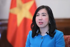 Thứ trưởng Bộ Ngoại giao Lê Thị Thu Hằng. (Ảnh: An Đăng/TTXVN)