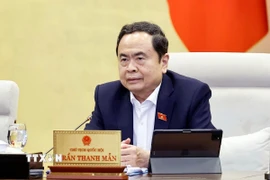 Chủ tịch Quốc hội Trần Thanh Mẫn phát biểu. (Ảnh: Doãn Tấn/TTXVN)