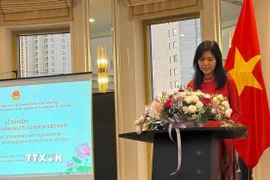 Tổng lãnh sự Nguyễn Mai Hường phát biểu tại buổi lễ. (Nguồn: TTXVN phát)