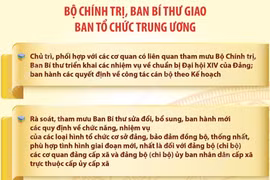 Các nhiệm vụ của Ban Tổ chức Trung ương