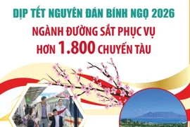 Ngành đường sắt phục vụ hơn 1.800 chuyến tàu dịp Tết Nguyên đán Bính Ngọ 2026