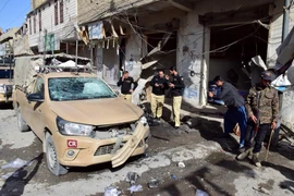 Hiện trường một vụ đánh bom tại Quetta, Pakistan. (Nguồn: THX/TTXVN)