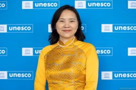 Đại sứ Nguyễn Thị Vân Anh, Trưởng Phái đoàn thường trực Việt Nam bên cạnh UNESCO. (Ảnh : TTXVN phát)