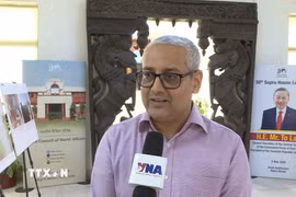 Tiến sỹ Rajiv Ranjan đến từ Đại học Delhi. (Ảnh: Ngọc Thúy/TTXVN)