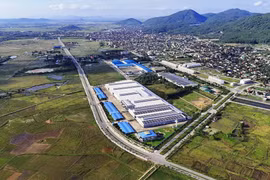 Khu công nghiệp Nam Hồng, thị xã Hồng Lĩnh, tỉnh Hà Tĩnh. (Ảnh: Hữu Quyết/TTXVN)