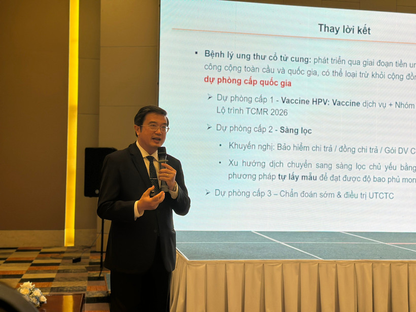 Giáo sư Nguyễn Vũ Quốc Huy - Phó Chủ tịch Hội Phụ sản Việt Nam, Hiệu trưởng Trường Đại học Y-Dược (Đại học Huế). (Ảnh: T.G/Vietnam+)