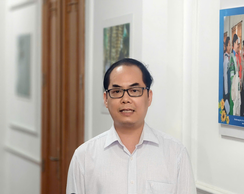 Tiến sỹ Tạ Mạnh Hùng - Phó Cục trưởng Cục Quản lý Dược (Bộ Y tế). (Ảnh: PV/Vietnam+)