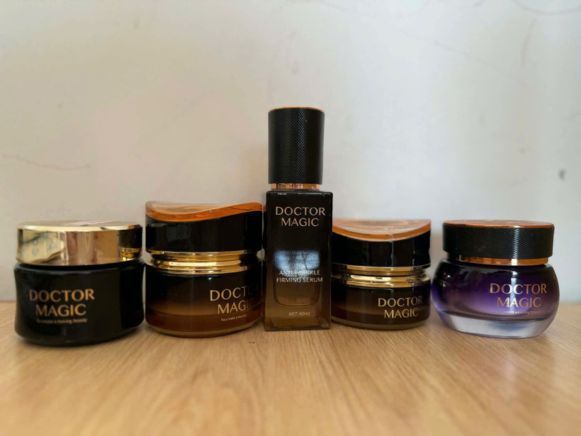 Sản phẩm mỹ phẩm của các công ty thuộc hệ sinh thái Mailisa được cơ quan công an kết luận không đảm bảo chất lượng và thành phần theo công bố. (Ảnh: PV/Vietnam+)