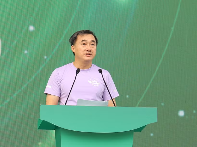 Thứ trưởng Bộ Y tế Trần Văn Thuấn phát biểu tai Ngày Dinh dưỡng cộng đồng Việt Nam lần 7. (Ảnh: PV/Vietnam+)