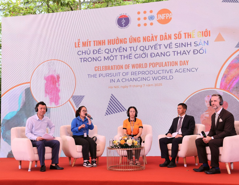 Các hoạt động kỷ niệm ngày dân số Thế giới 11/7/2025. (Ảnh: PV/Vietnam+)