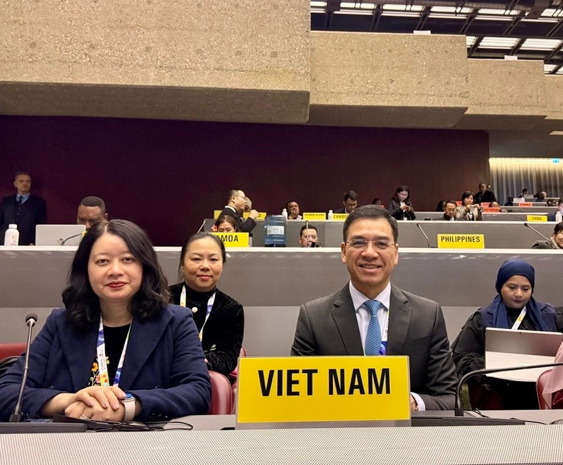 Đoàn Việt Nam tham dự COP11. (Ảnh: PV/Vietnam+)