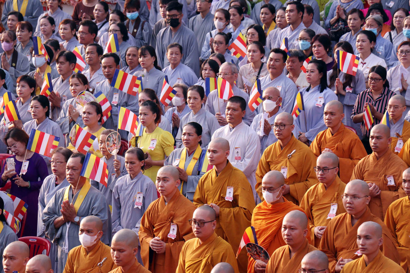 Vai trò của Phật giáo tại Việt Nam đã nổi lên với sự đặc biệt, góp phần không nhỏ trong việc xây dựng và duy trì cộng đồng người Việt qua thời gian. (Ảnh: TTXVN)