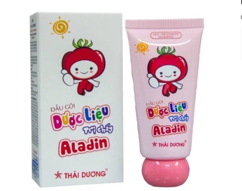 Sản phẩm Dầu gội dược liệu sạch chấy Aladin. 