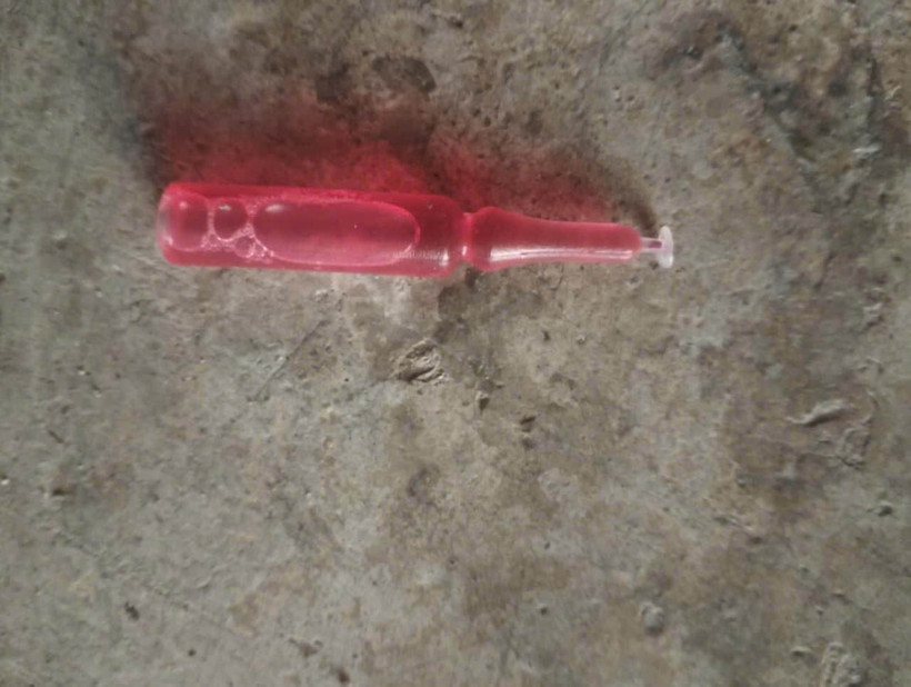 Hình ảnh ống thuốc diệt chuột được gia đình bệnh nhi cung cấp. (Ảnh: BVCCC)