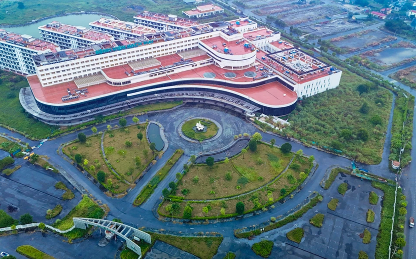 Toàn cảnh Bệnh viện Bạch Mai cơ sở 2. (Ảnh: Hoài Nam/Vietnam+)